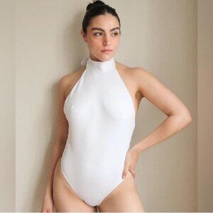 LONDRE bodywear mock-neck one piece swimsuit (Small)